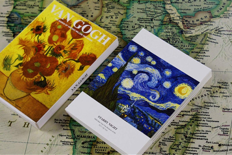 HOSTEESSCHOICE بطاقات بريدية مشهورة لفنسنت فان جوخ من HOSTEESSCHOICE، 30 قطعة، هدايا فنية عتيقة قابلة للجمع، هدايا مثالية للجراب والتحية 4x6 بوصة - فان جوخ - Image 2